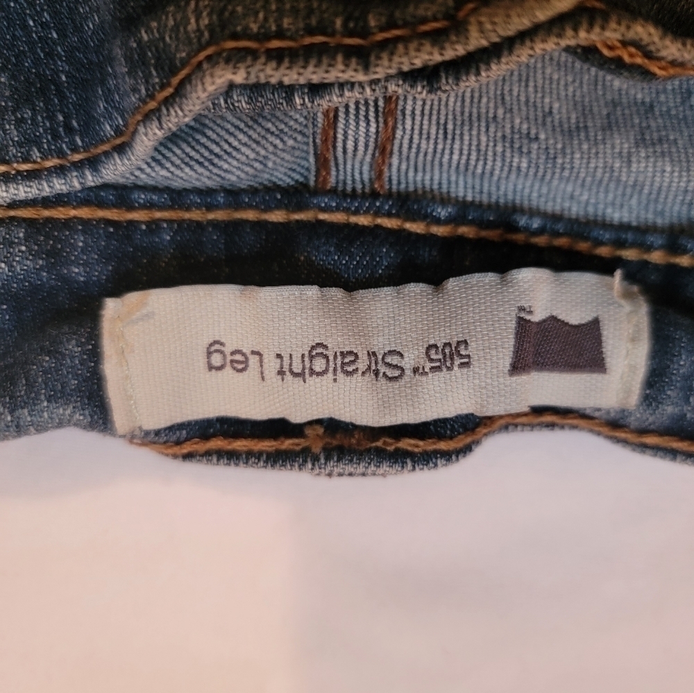 LEVI'S Straight Leg 505 Jeans Size 12 Short - Picture 6 of 8